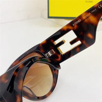 Fendi BAGUETTE FE 40109 I 01A Oval Sunglasses Women's✨