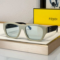 FENDI Men's FF Logo Rectangle Sunglasses✨