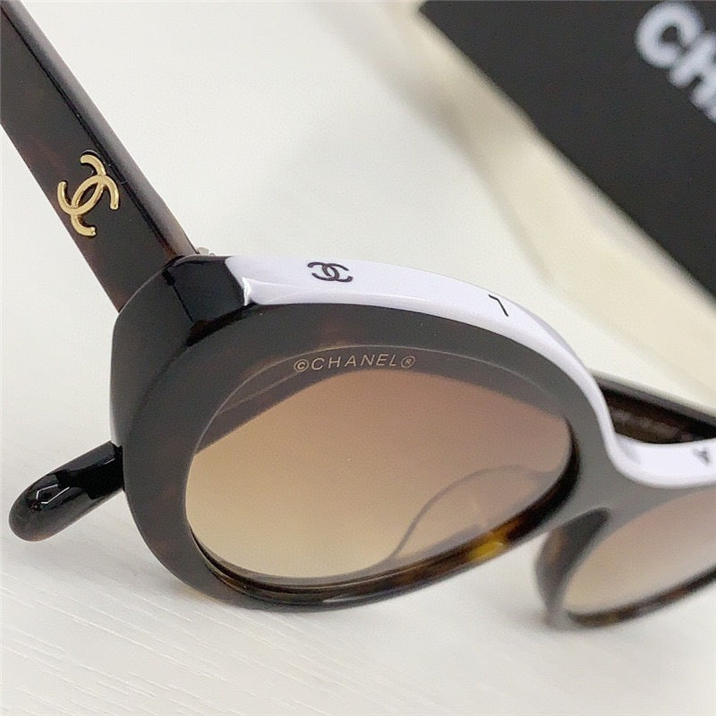 Chanel CH5416 1712/S6 Cat Eye Oval Acetate Sunglasses ✨ - buyonlinebehappy