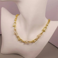 Tiffany&Co 18k Gold Plated Jewelry For Women Long Lock graduated link Necklace in yellow rose silver with Pavé Diamonds