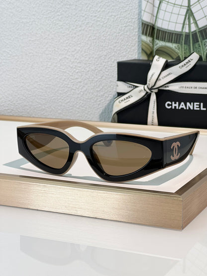 CHANEL Cat Eye Sunglasses CH6056 Women's Acetate Sunglasses  🖤