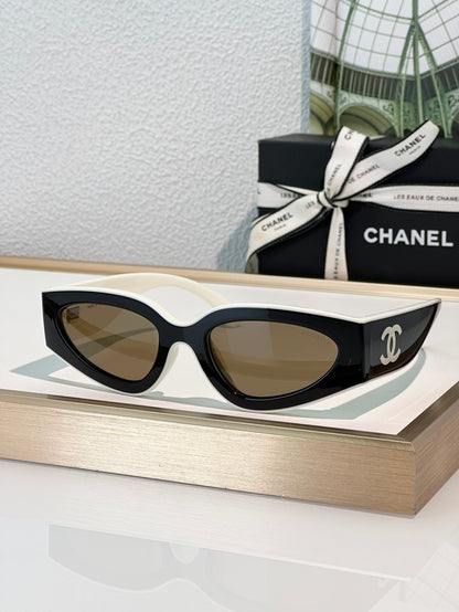 CHANEL Cat Eye Sunglasses CH6056 Women's Acetate Sunglasses  🖤