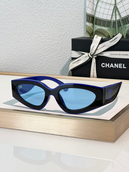 CHANEL Cat Eye Sunglasses CH6056 Women's Acetate Sunglasses  🖤