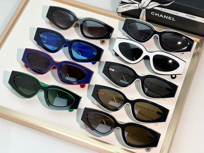 CHANEL Cat Eye Sunglasses CH6056 Women's Acetate Sunglasses  🖤