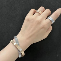 Cartier 18K Gold Plated  LOVE Flexible Bracelet yellow-rose-silver ✨