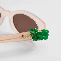 DIOR Dior Clover B1F Transparent Pink Oval  Sunglasses✨