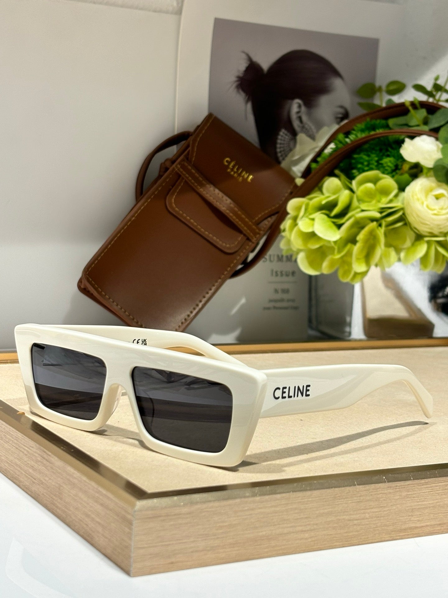 CELINE Eyewear MONOCHROMS 40214 Acetate Women's Céline Sunglasses✨