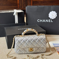 CHANEL Chanel Mini Flap Bag in Quilted Leather with Chain 23  ✨