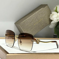 Bvlgari  Butterfly 6173-B 2014/M8 Gold  Women's Sunglasses ✨
