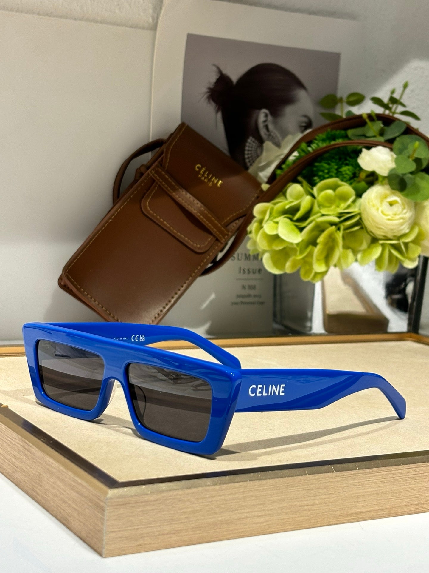 CELINE Eyewear MONOCHROMS 40214 Acetate Women's Céline Sunglasses✨