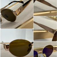 Celine Triomphe Metal Oval 40235 Women's Sunglasses✨