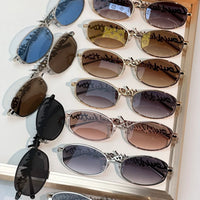 Louis Vuitton Z3171U LV Script Metal Round Sunglasses ✨