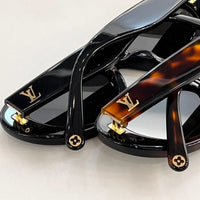 Louis Vuitton Z1981E 980 Oval Shape Negro Dorado Sunglasses  ✨