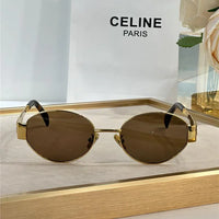 Celine Triomphe Metal Oval 40235 Women's Sunglasses✨