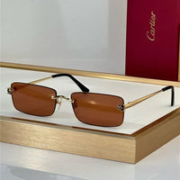 '- Cartier CT0598S 001 Première de Cartier Rectangle Shape Sunglasses NEW 🐆