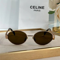 Celine Triomphe Metal Oval 40235 Women's Sunglasses✨