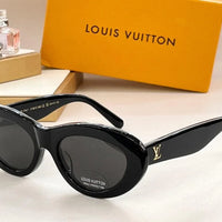 Louis Vuitton Z1981E 980 Oval Shape Negro Dorado Sunglasses  ✨