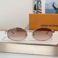 Louis Vuitton Z3171U LV Script Metal Round Sunglasses ✨