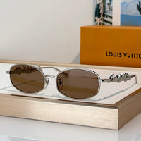 Louis Vuitton Z3171U LV Script Metal Round Sunglasses ✨