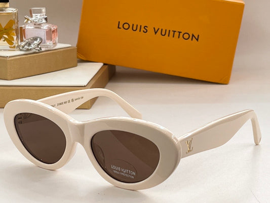 Louis Vuitton Z1981E 980 Oval Shape Negro Dorado Sunglasses  ✨