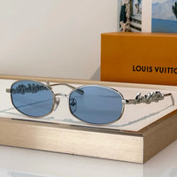 Louis Vuitton Z3171U LV Script Metal Round Sunglasses ✨