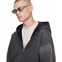BALENCIAGA BB0357SA Metal Sunglasses 👽