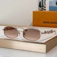 Louis Vuitton Z3171U LV Script Metal Round Sunglasses ✨