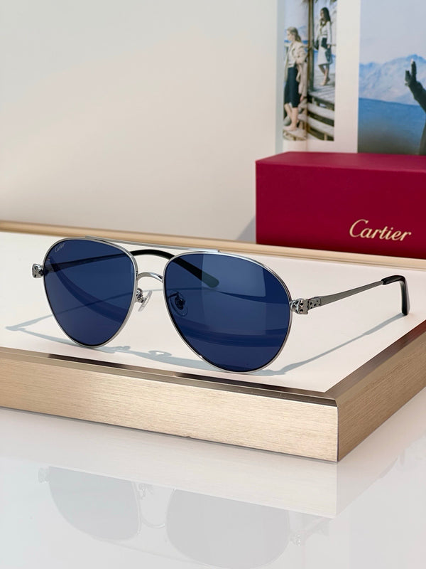 Cartier Panthère De Cartier 60MM Aviator Unisex Sunglasses 🐆
