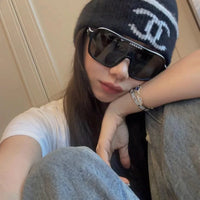 CHANEL SHIELD SUNGLASSES 71655 New Collection  ✨