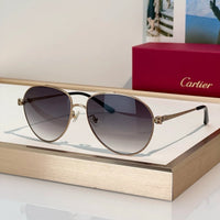 Cartier Panthère De Cartier 60MM Aviator Unisex Sunglasses 🐆