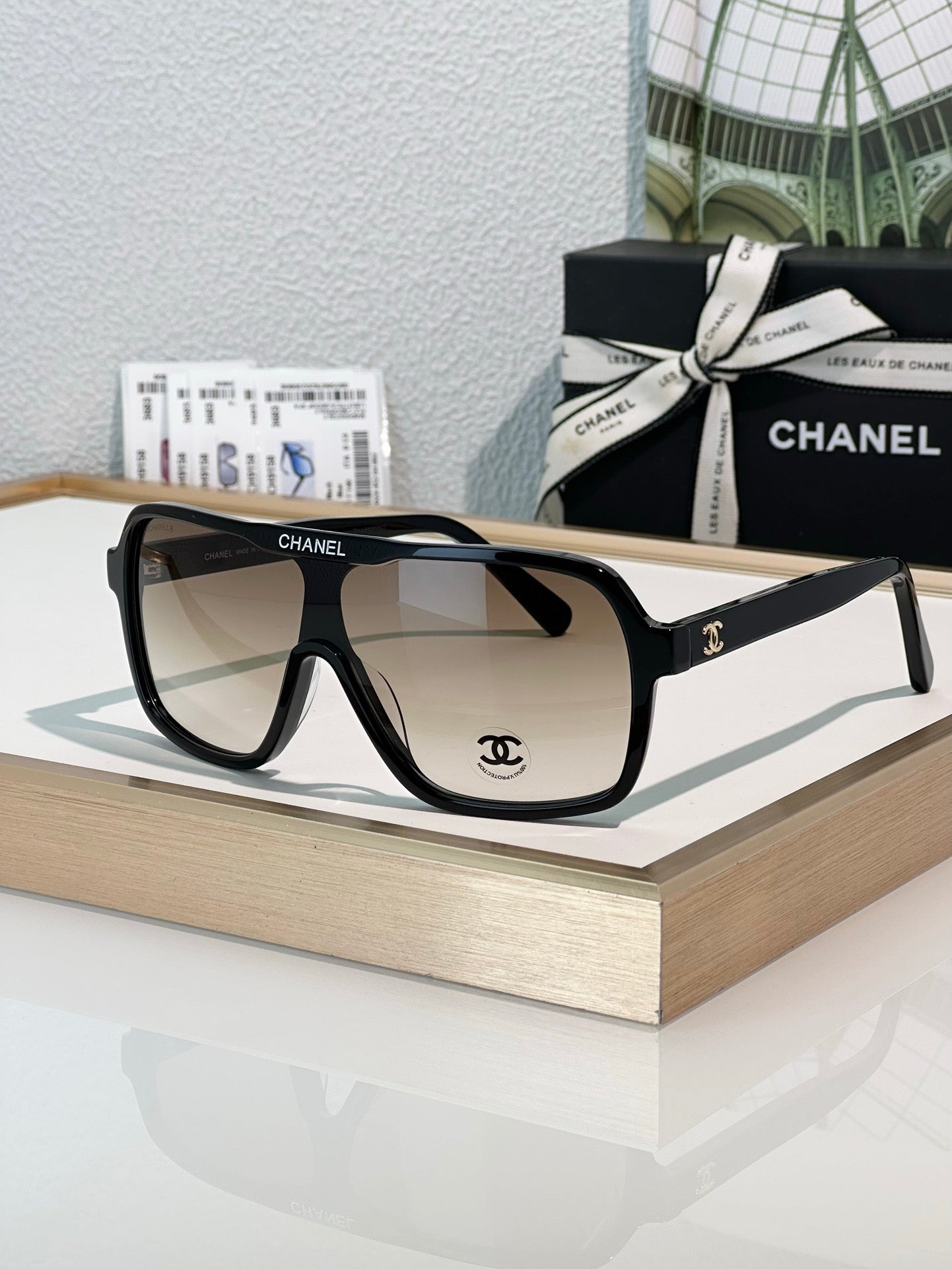 CHANEL SHIELD SUNGLASSES 71655 New Collection  ✨