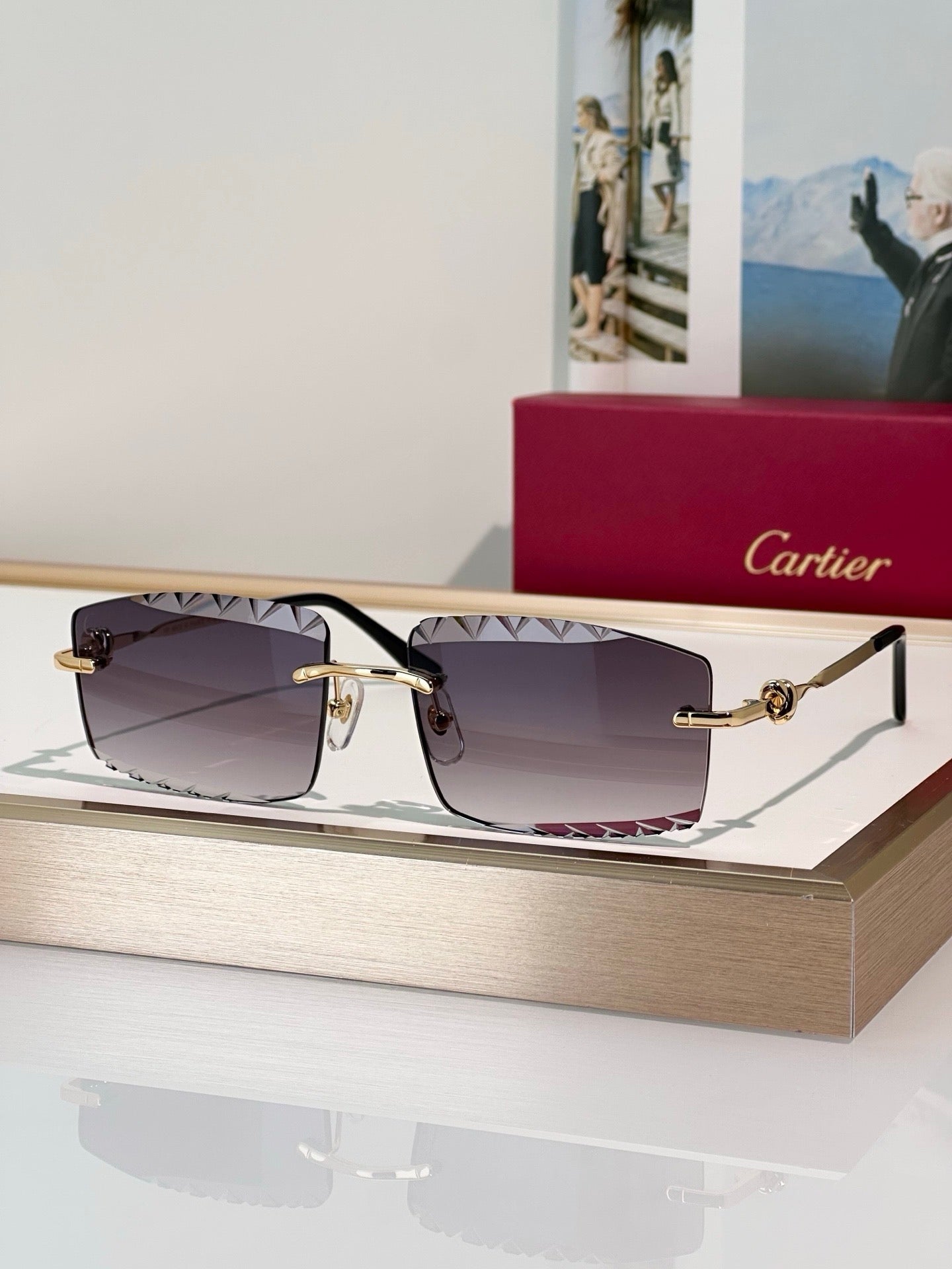 Cartier CLASSIC C DE CARTIER MOTIF CT0916 Sunglasses 🐆 - onlinechics.com