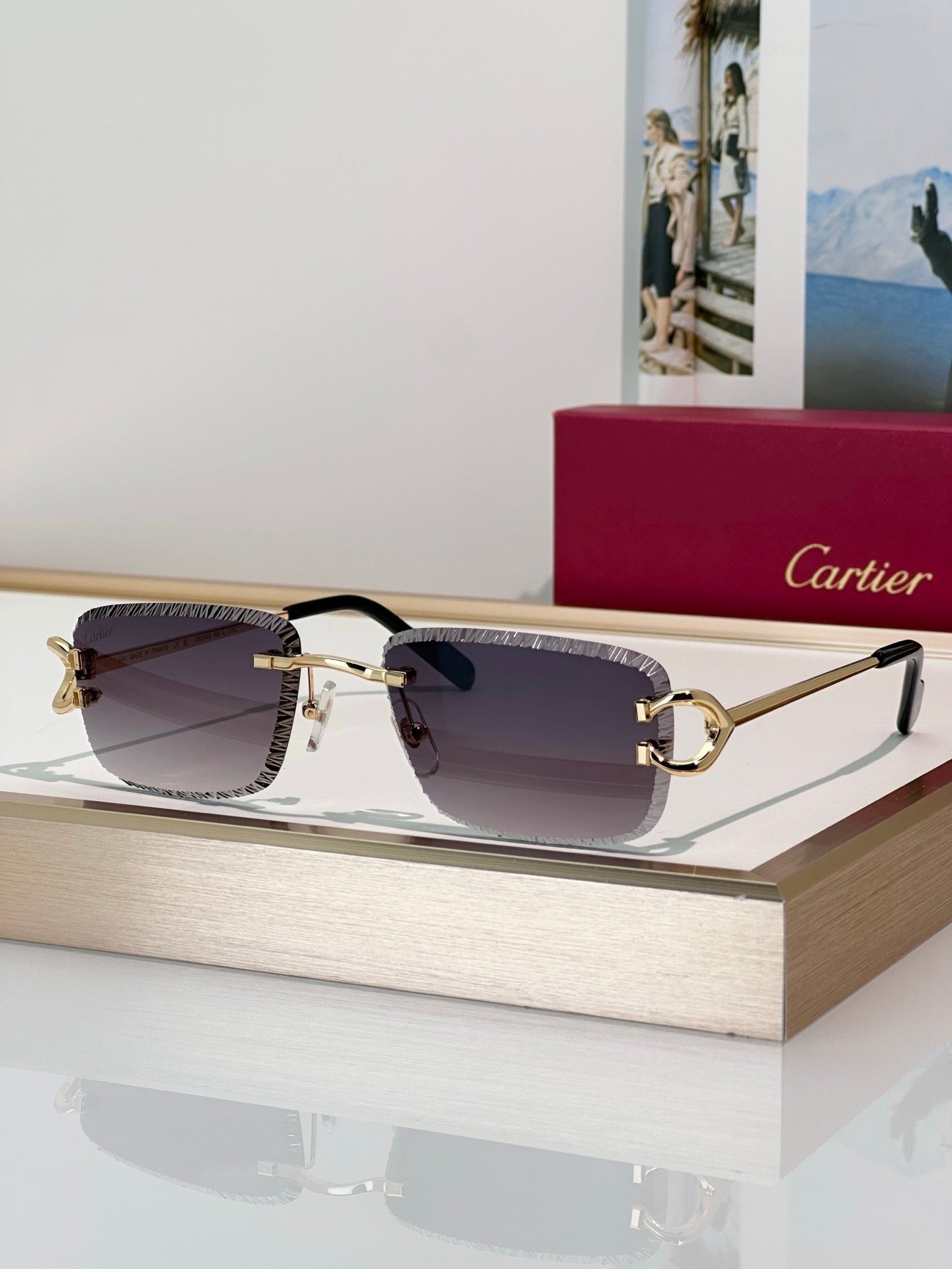 -  Cartier CLASSIC C DE CARTIER MOTIF CT0799 Sunglasses-Photochromic Glasses 🐆 - onlinechics.com