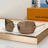 Louis Vuitton Z3457U Curvy Flower Rectangle Sunglasses✨