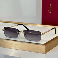 '- Cartier CT0598S 001 Première de Cartier Rectangle Shape Sunglasses NEW 🐆