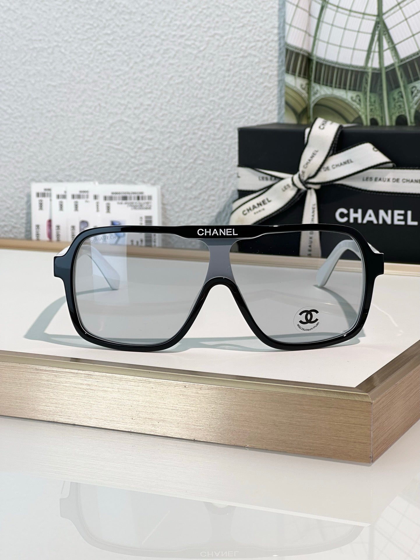 CHANEL SHIELD SUNGLASSES 71655 New Collection  ✨