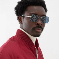 FENDI FF Logo Rectangle FE40043U Sunglasses✨
