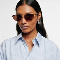 BALENCIAGA BB0357SA Metal Sunglasses 👽