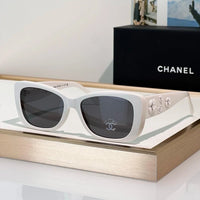 CHANEL 5186A Sunglasses W/ 3D Flower Side Detail   🖤