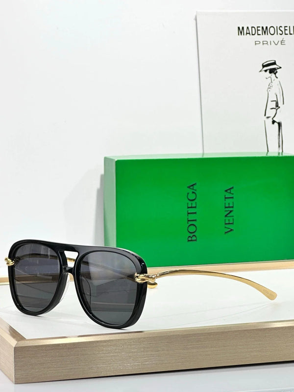 BOTTEGA VENETA BV1418 Knot Aviator Sunglasses💚
