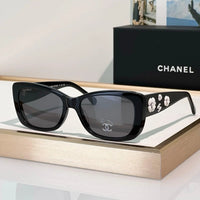 CHANEL 5186A Sunglasses W/ 3D Flower Side Detail   🖤