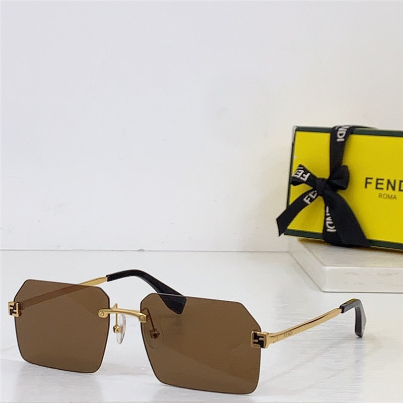 FENDI FF Logo Rectangle FE40043U Sunglasses✨