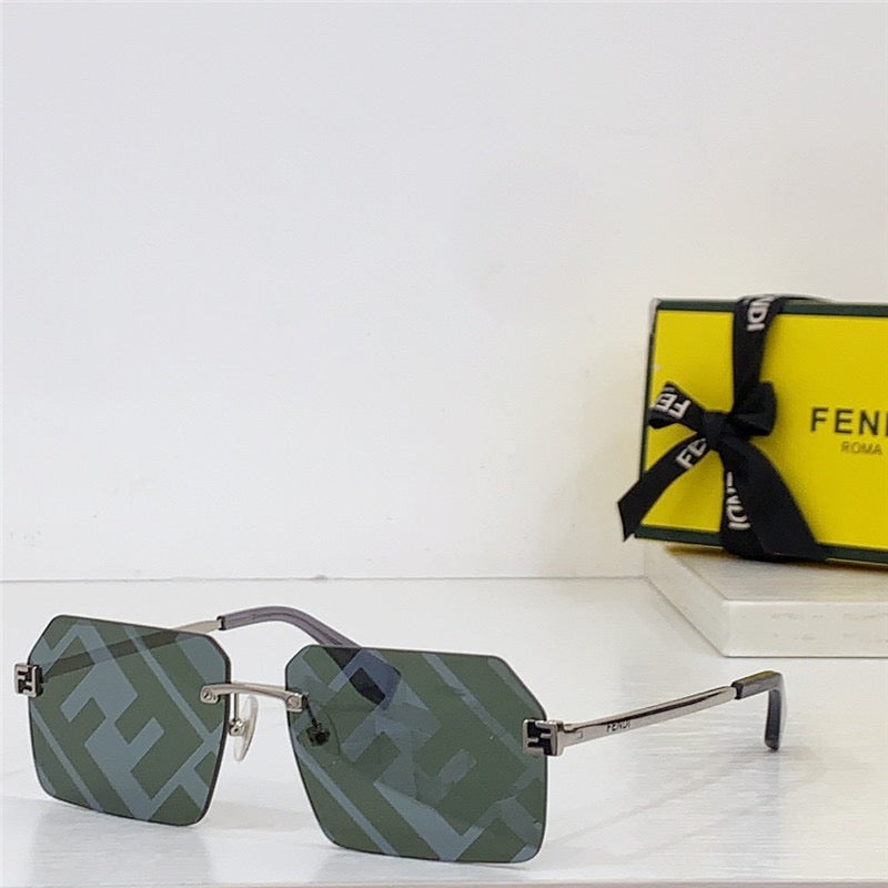 FENDI FF Logo Rectangle FE40043U Sunglasses✨