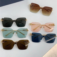 DIOR CD Chain M1U Nude Square Sunglasses✨