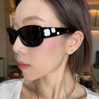 CHANEL 5186A Sunglasses W/ 3D Flower Side Detail   🖤