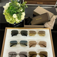 Bvlgari BV40026U  Serpenti Oversized Rimless Irregular Sunglasses ✨