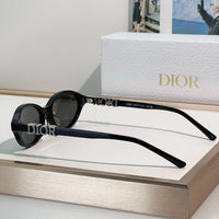 DIOR CD DiorTreasure R1I Black Oval Sunglasses ✨