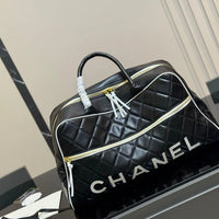 Chanel Vintage CHANEL ULTRA RARE 1994-1996  diamond-quilted holdall bag 🖤