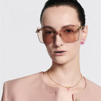 DIOR CD Chain M1U Nude Square Sunglasses✨