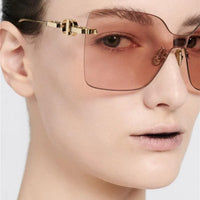 DIOR CD Chain M1U Nude Square Sunglasses✨